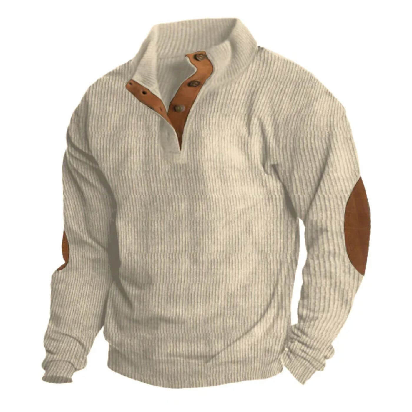 Alexander™ - Ribbed Lapel Collar Sweater