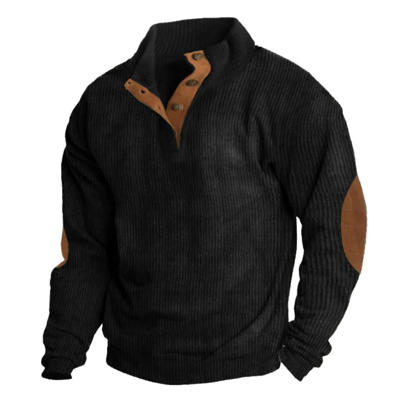 Alexander™ - Ribbed Lapel Collar Sweater