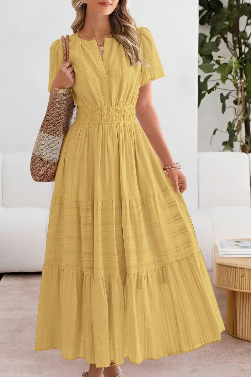 Anick™ – Elegant Boho Summer Maxi Dress