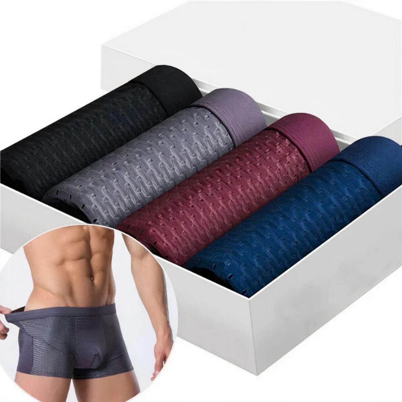 Bamboo Boxers™ – Anti-itch Premium Bamboo Fiber Boxers ( 5+5 FREE )