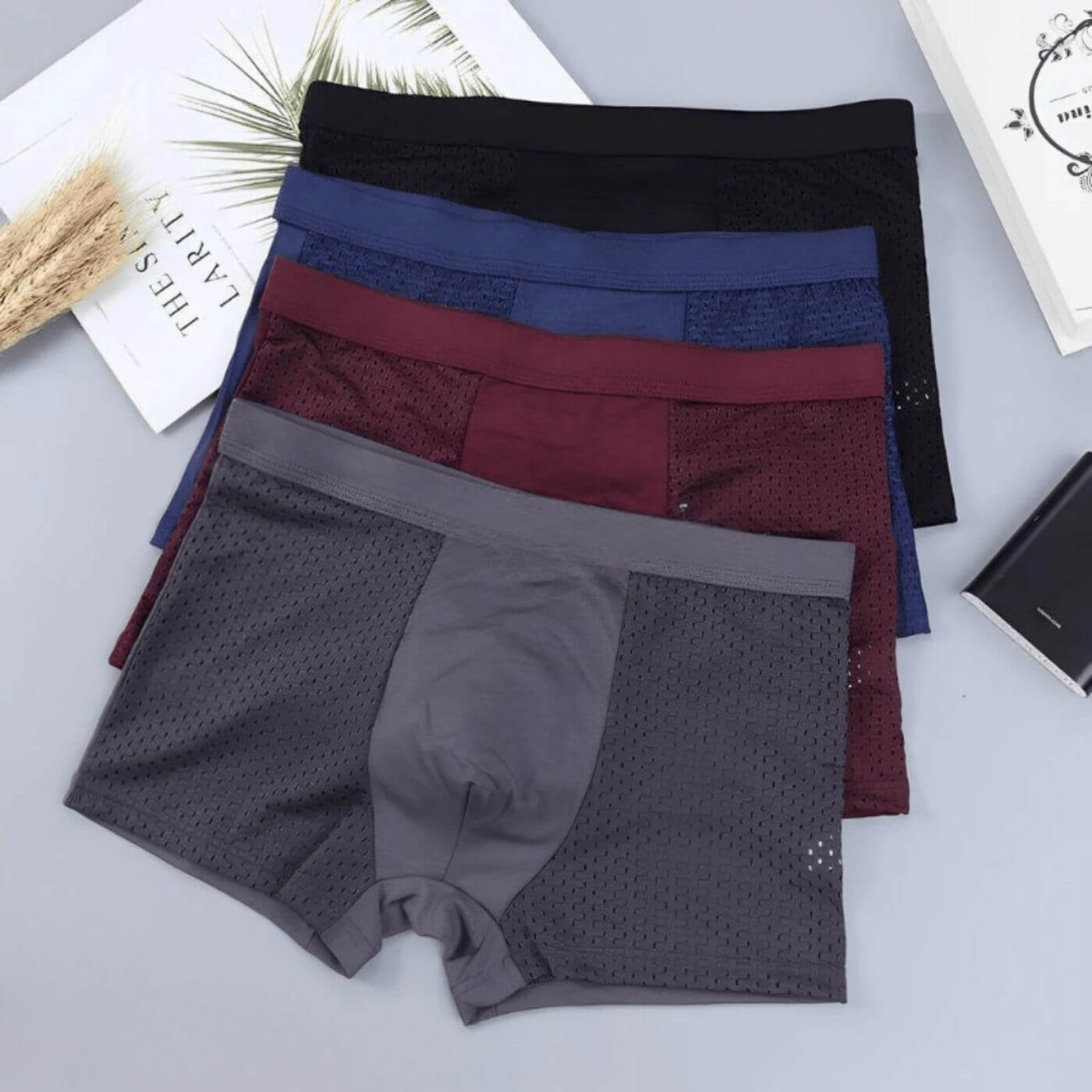 Bamboo Boxers™ – Anti-itch Premium Bamboo Fiber Boxers ( 5+5 FREE )