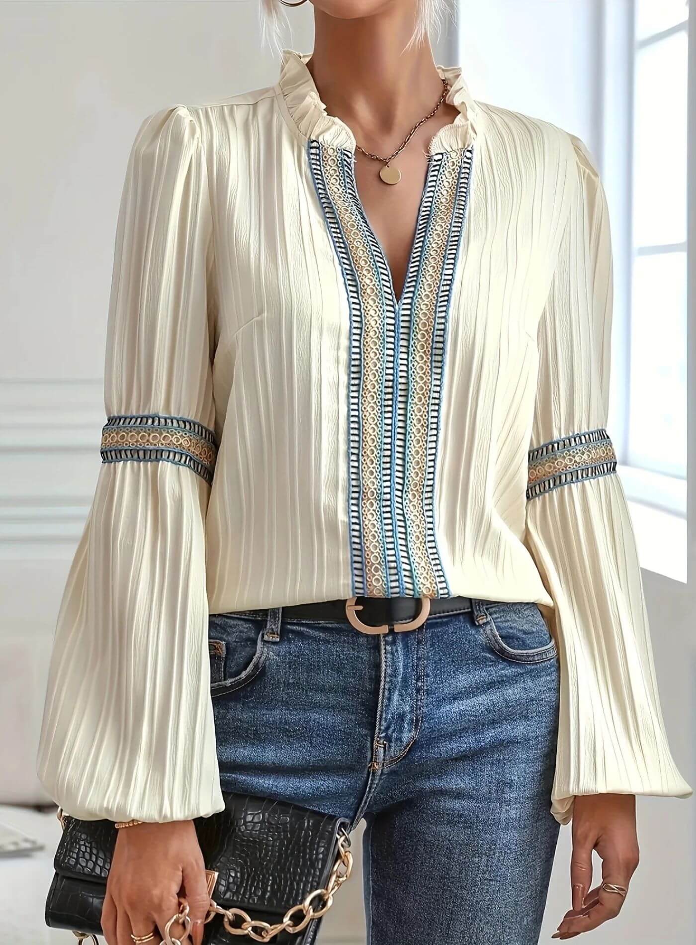 Carly™ – Elegant Long Sleeve Blouse