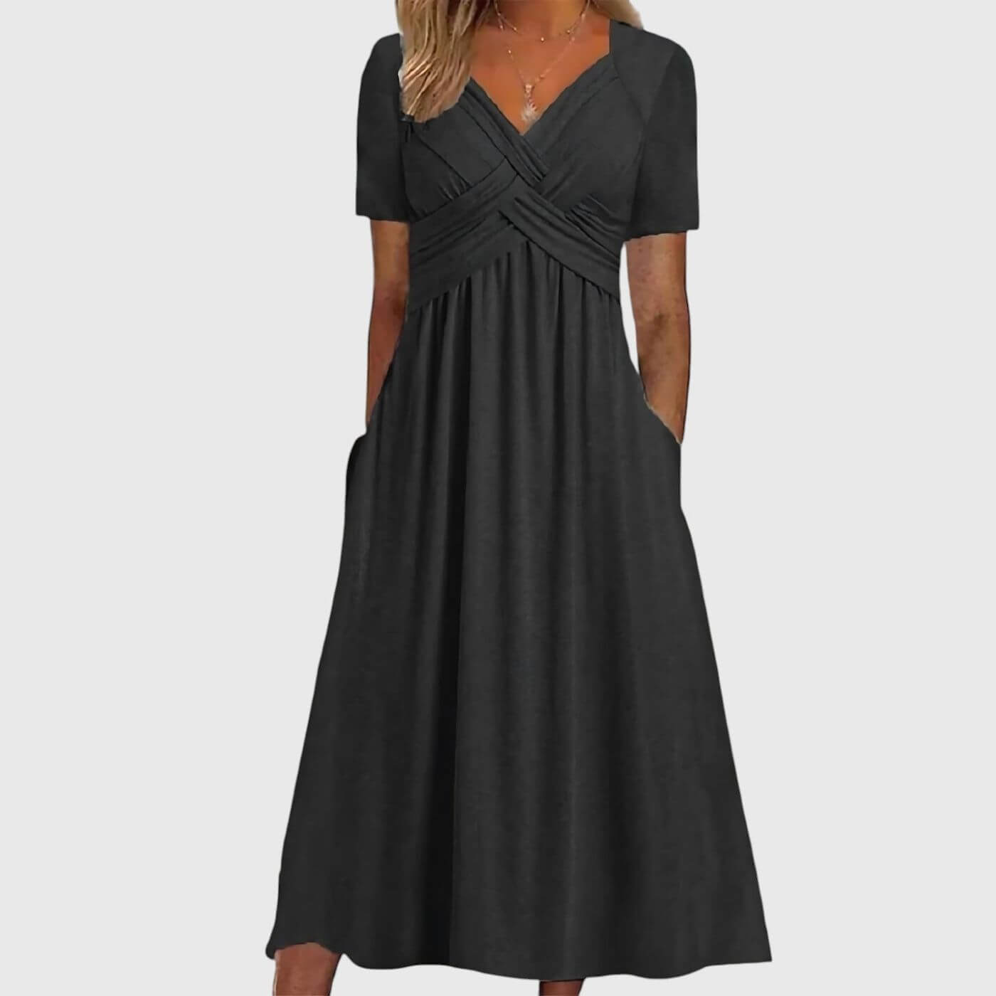Chantal™ – Tummy Coverage Elegant Midi Dress