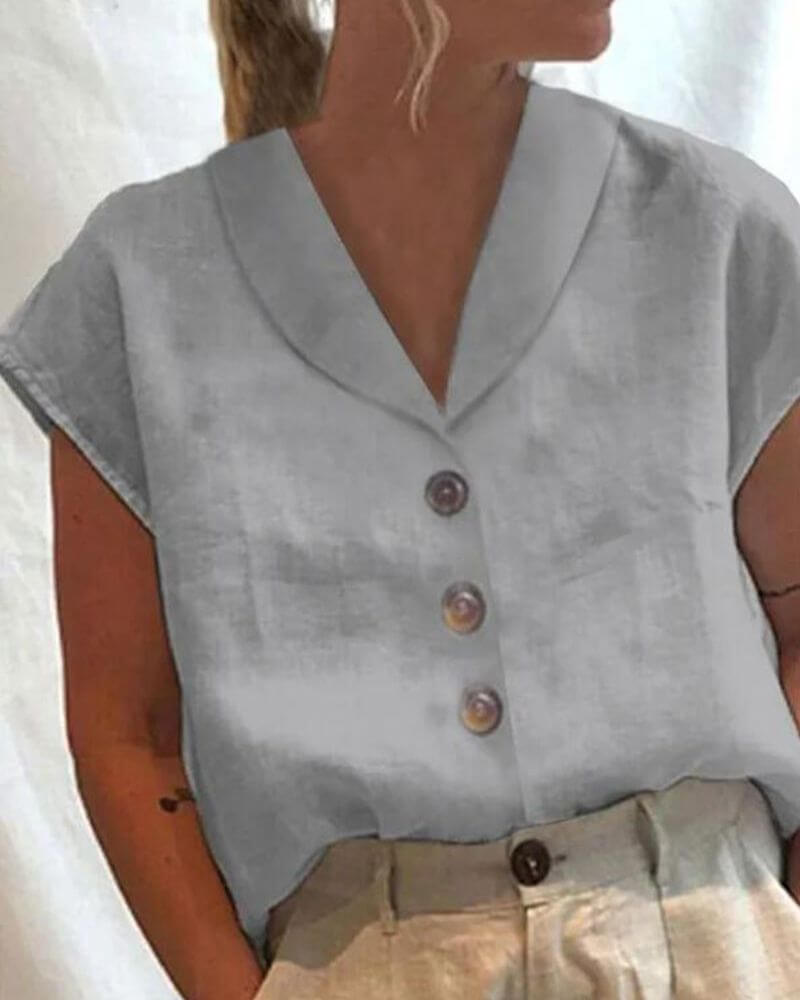 Chloe™ - Comfortable Collar Blouse