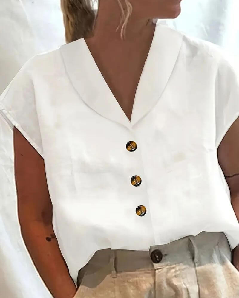 Chloe™ - Comfortable Collar Blouse