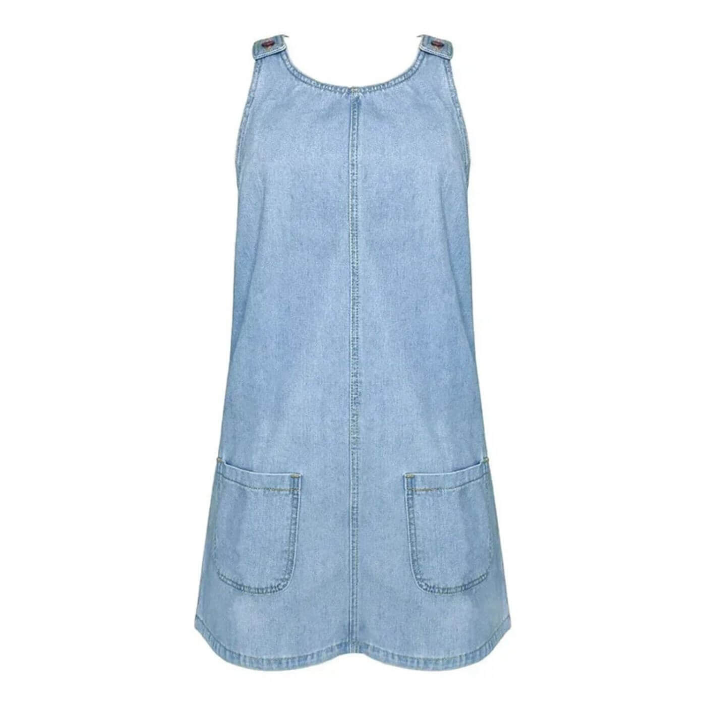 Elsie™ – Comfortable Sleeveless Denim Dress