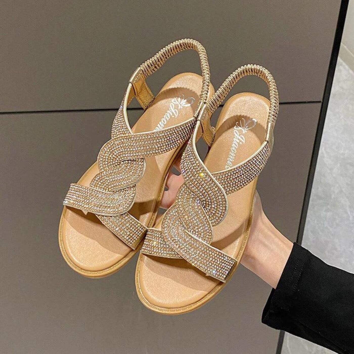 Erika™ – Elegant Closed Toe Orthopedic Wedge Sandals