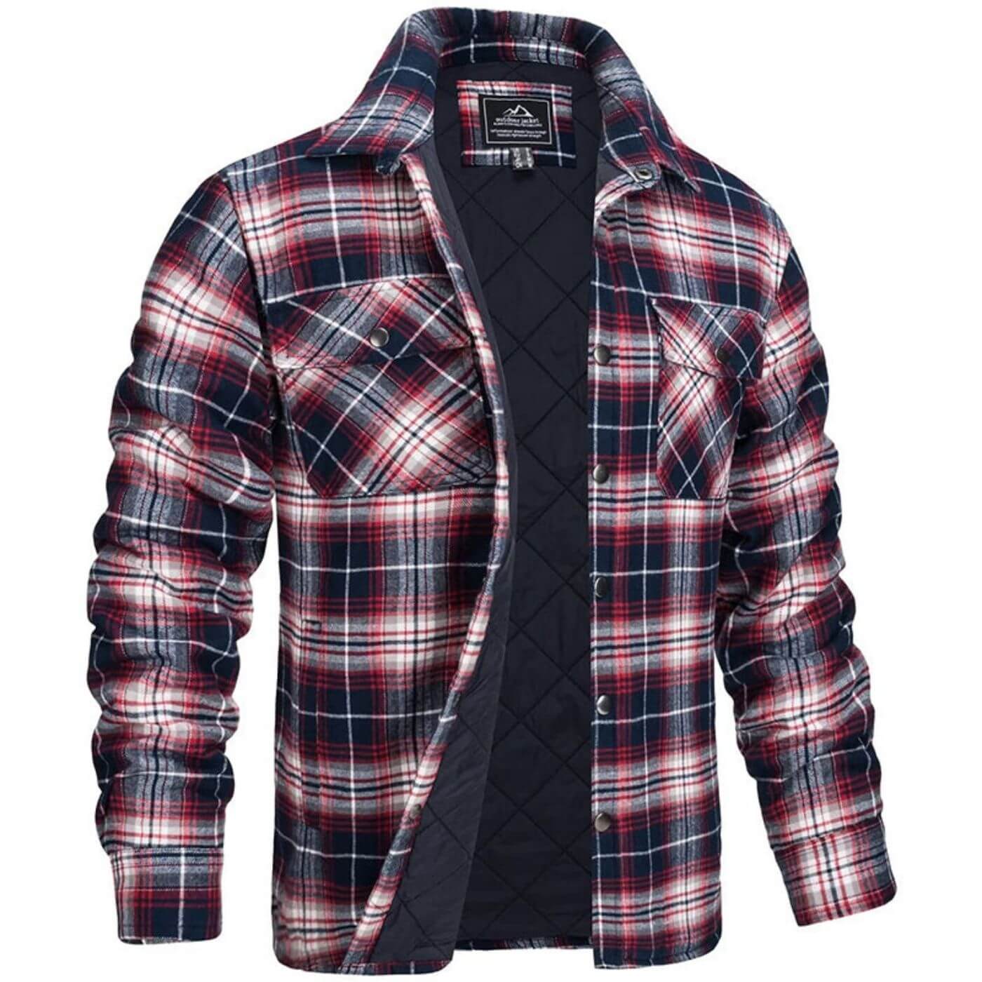 Felix™ - Plaid Quilted Lining Long Sleeve Jacket