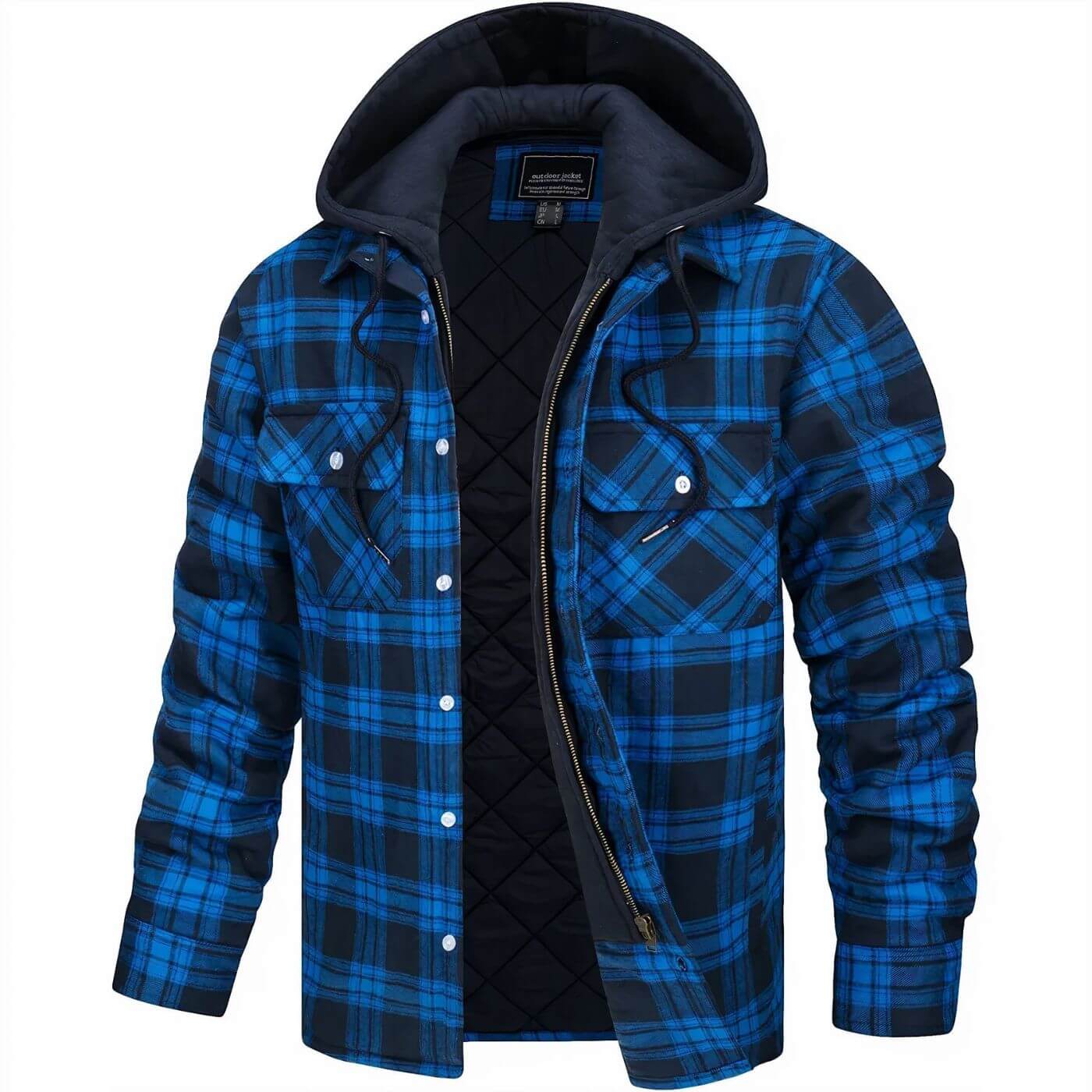 Jean™ - Checkered Zip Hooded Jacket