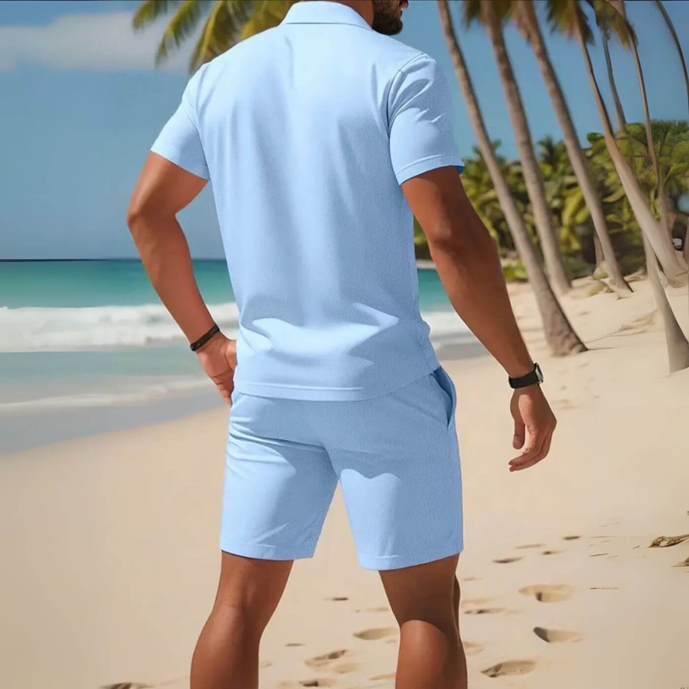 Spencer™ – Breezy Polo And Shorts Set