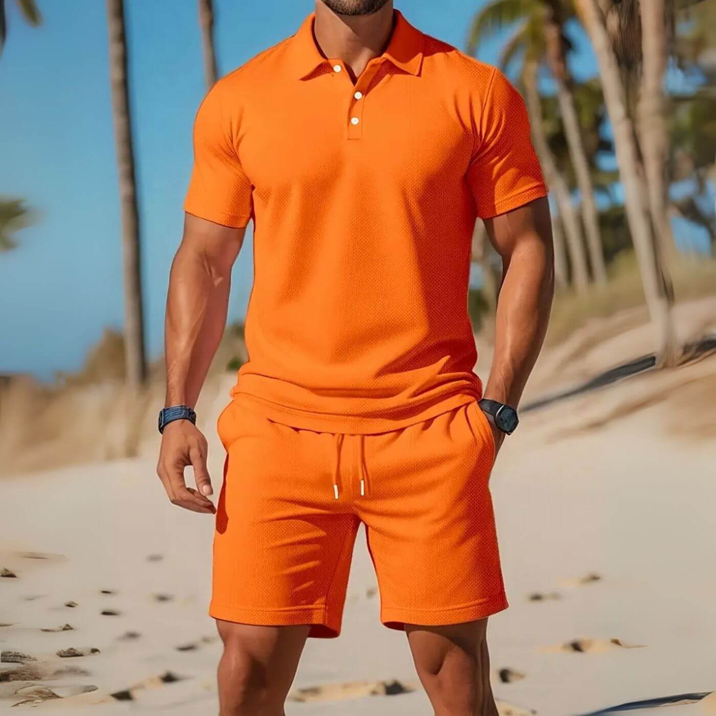 Spencer™ – Breezy Polo And Shorts Set