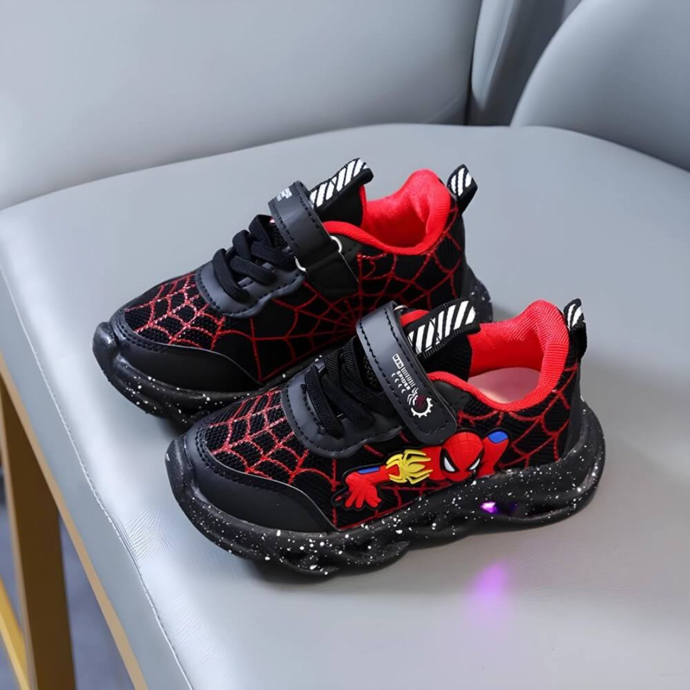 SpiderKickz™ - Superhero LED Sneakers for Kids