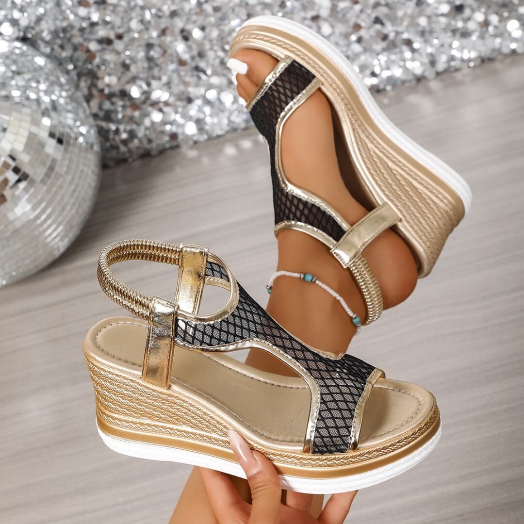 Vera™ – Elegant Orthopedic Slip-on Sandals for Women with Wedge Heel